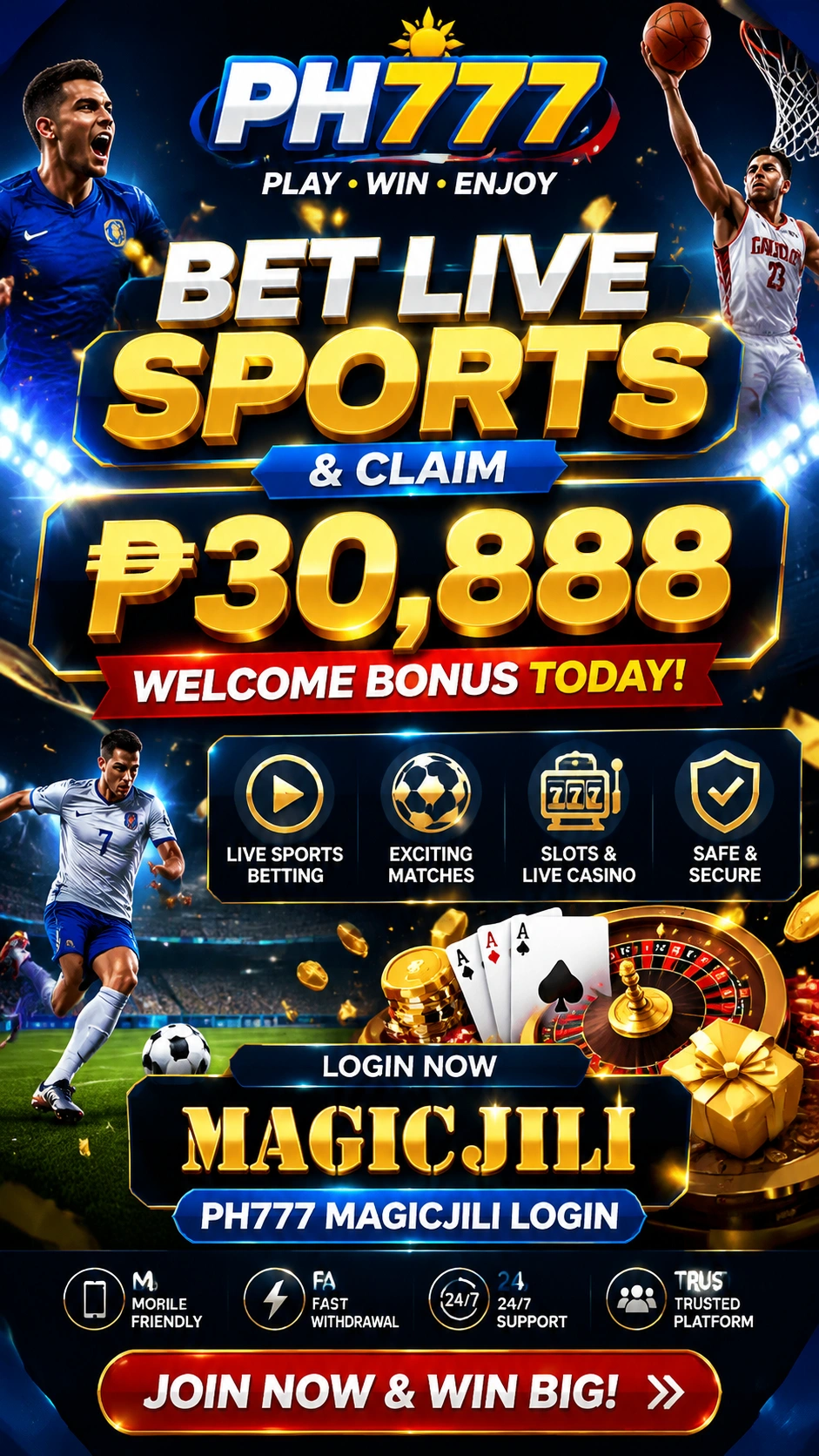 Filipino sports betting promotion banner
